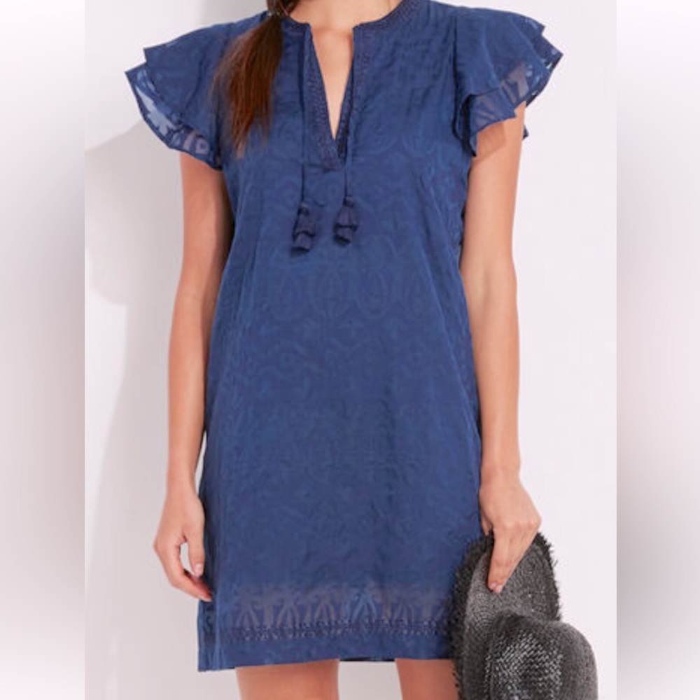 NWOT Vineyard Vines Burnout Tunic Dress Navy Size M